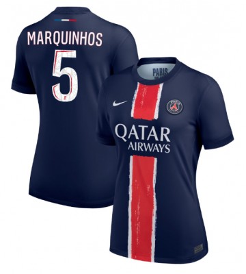 Paris Saint-Germain Marquinhos #5 Hemmatröja Kvinnor 2024-25 Kortärmad